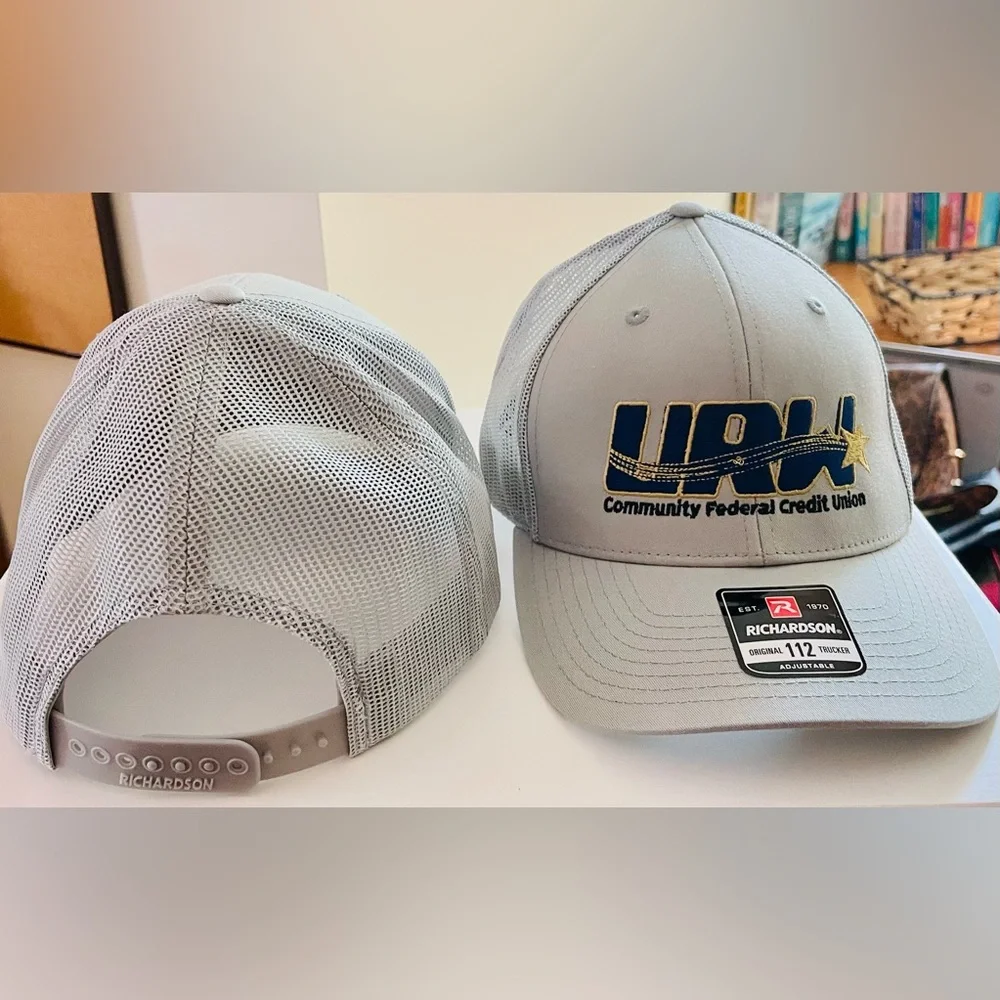 2 x URW Community Credit Union “Richardson” Original 112 Trucker Hats - Picture 4 of 8